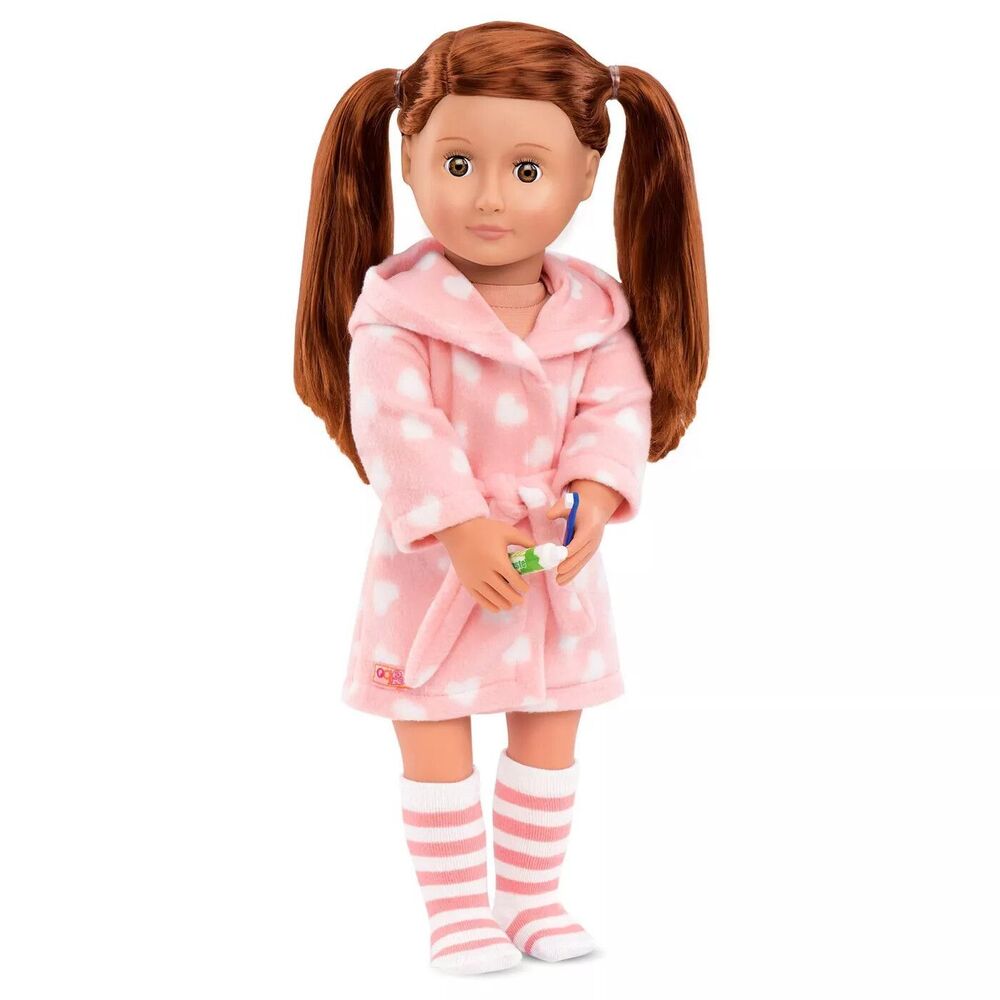 Pajama Outfit & Accessories for 18" Dolls - Good Night, Sleep Tight - Pink